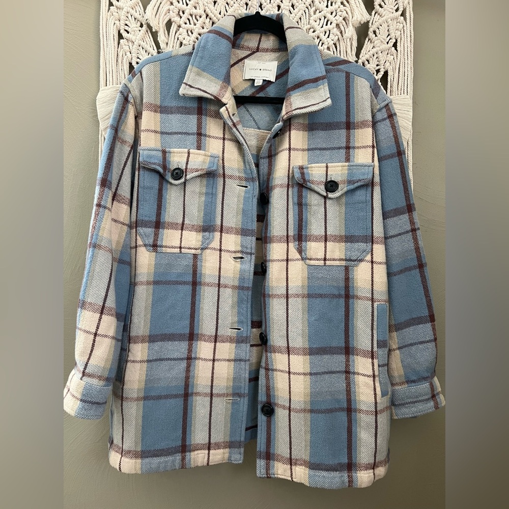 Lucky Brand Plaid Flannel Shacket